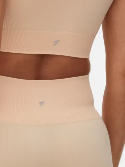 Fitnesskleidung Und Activewear|Primark Nahtlose Yoga-Shorts Mit Hohem Bund Pfirsichfarben