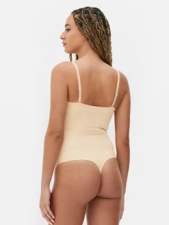 Shapewear|Primark Nahtloser Bandeau-Bodysuit Mit Tanga Taupefarben