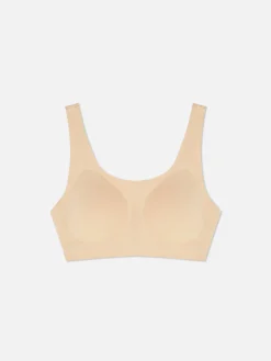 Bhs|Primark Nahtloser, Eingefasster Stretch-BH Ohne Bügel Taupefarben