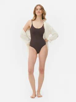 Shapewear|Primark Nahtloser Shapewear-Body Mit U-Ausschnitt Feige