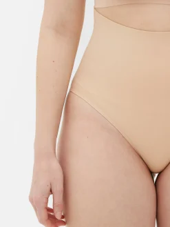 Shapewear|Primark Nahtloser Shapewear-Slip Mit Hohem Bund Taupefarben