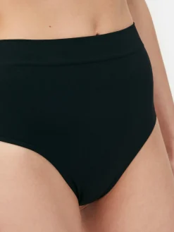 Shapewear|Primark Nahtloser Shapewear-Tanga Mit Hohem Bund Schwarz