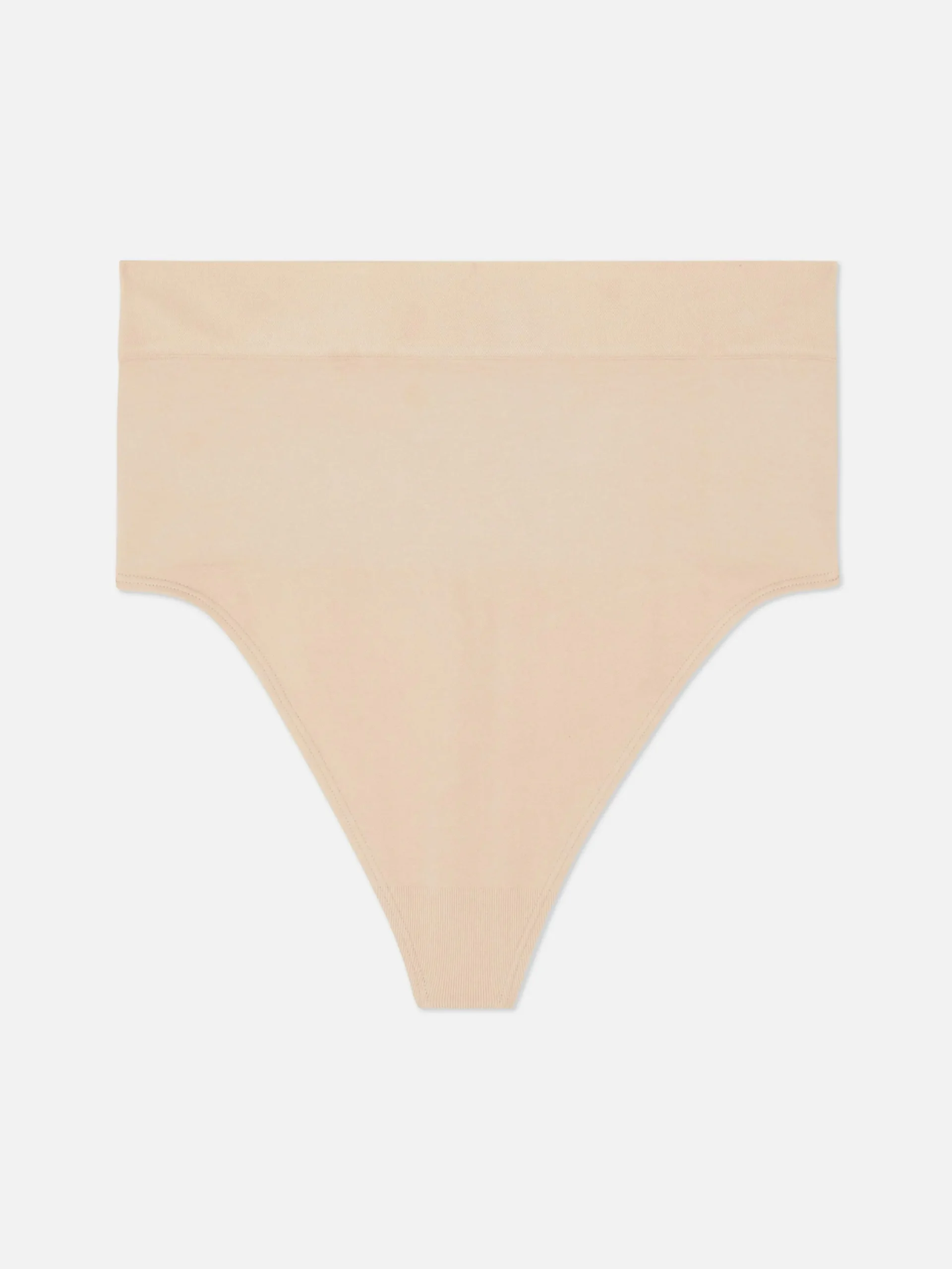 Shapewear|Primark Nahtloser Shapewear-Tanga Mit Hohem Bund Taupefarben