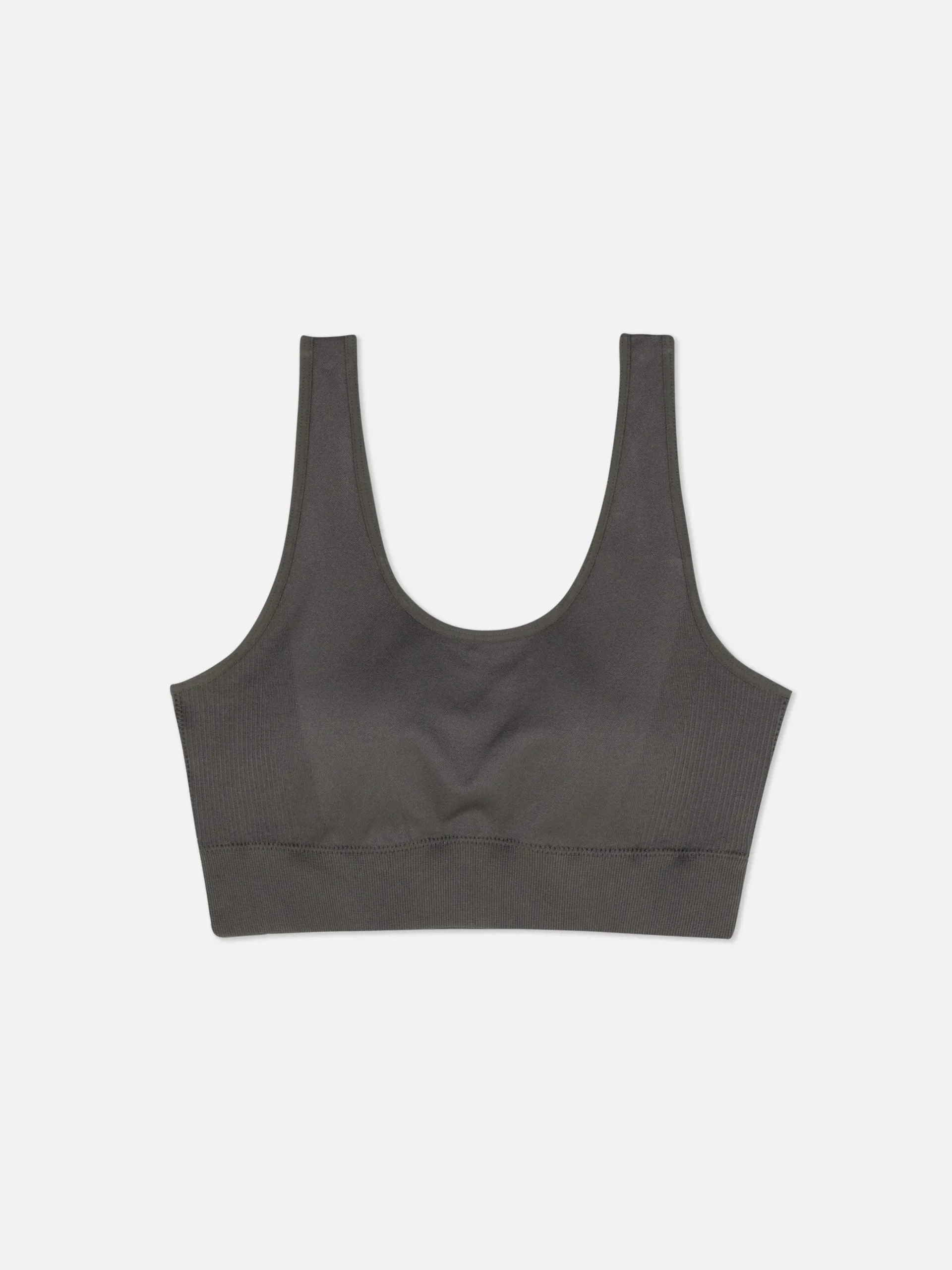 Fitnesskleidung Und Activewear|Primark Nahtloser Sport-BH Dunkelgrau