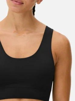 Fitnesskleidung Und Activewear|Primark Nahtloser Sport-BH Schwarz