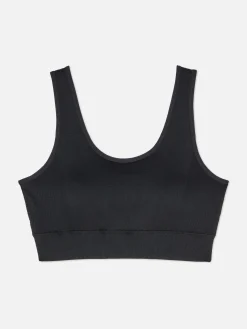 Fitnesskleidung Und Activewear|Primark Nahtloser Sport-BH Schwarz