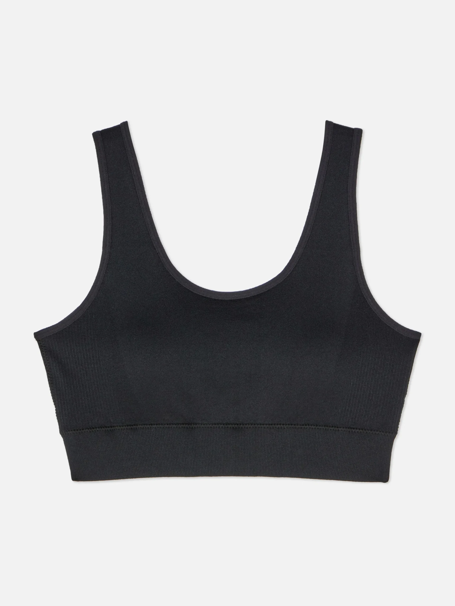 Fitnesskleidung Und Activewear|Primark Nahtloser Sport-BH Schwarz