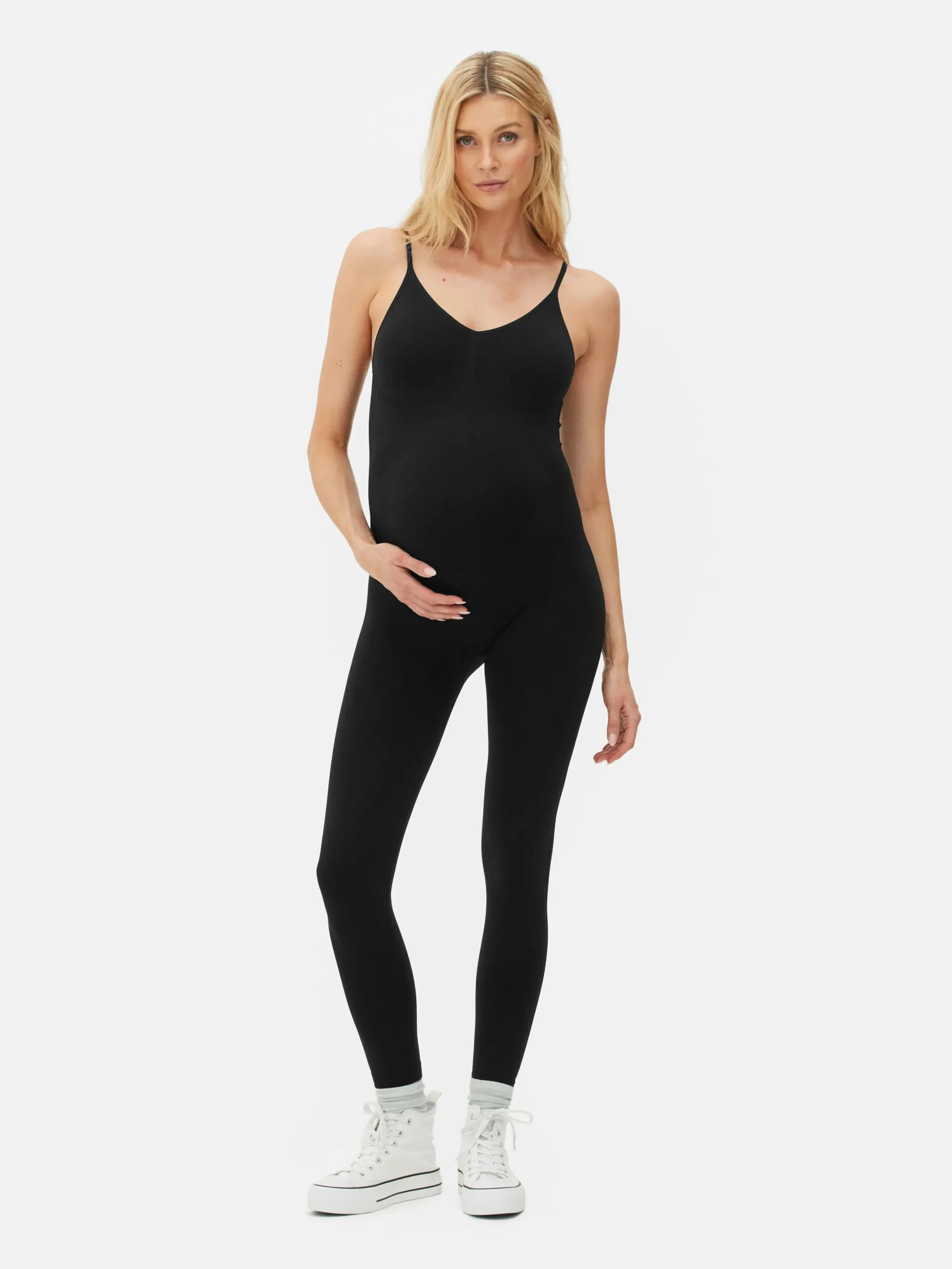 Fitnesskleidung Und Activewear|Primark Nahtloser Umstands-Einteiler Schwarz