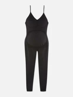 Fitnesskleidung Und Activewear|Primark Nahtloser Umstands-Einteiler Schwarz