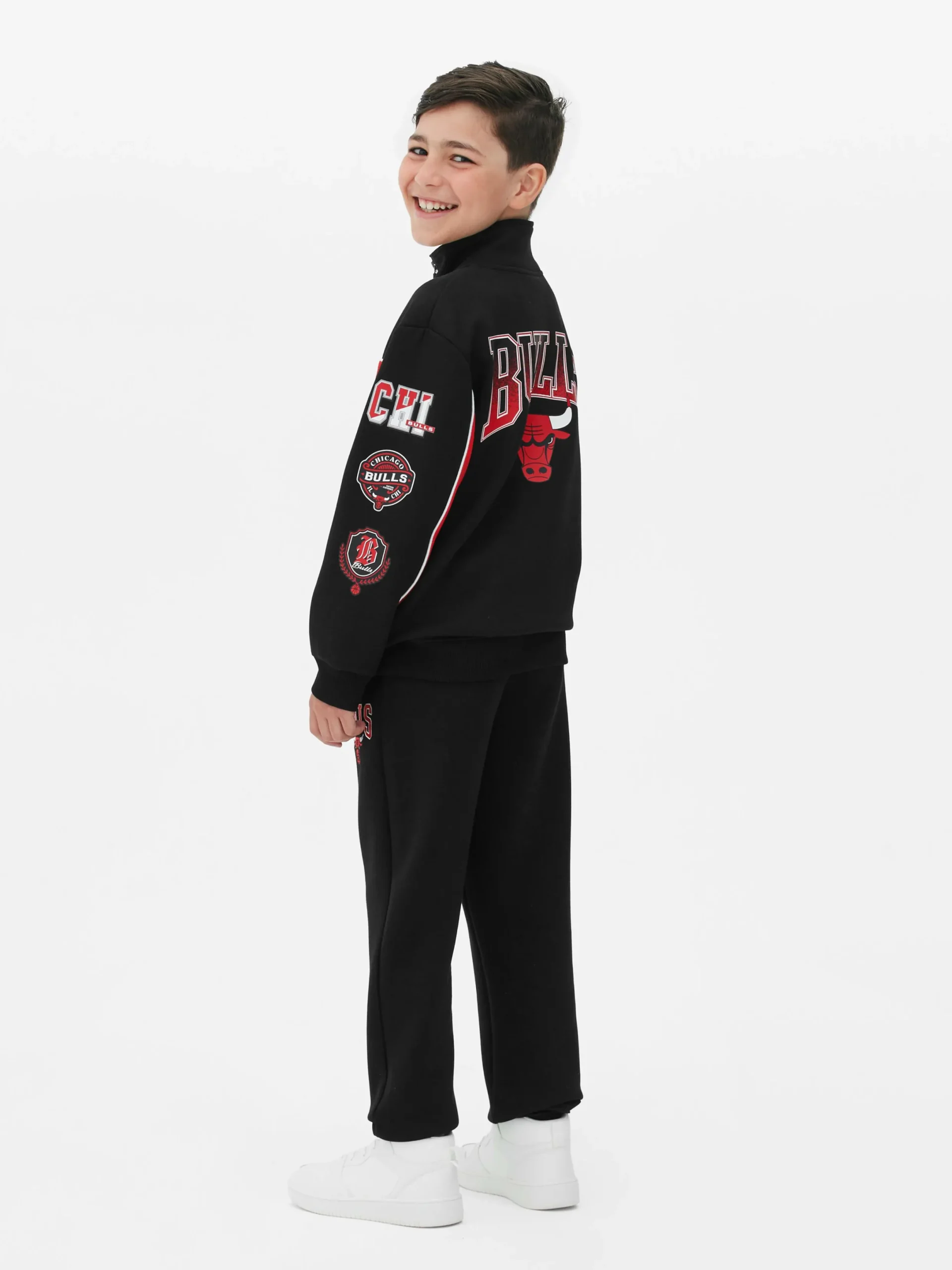 Hoodies Und Sweatshirts|Primark „NBA Chicago Bulls“ Jacke Mit Trichterkragen Rot