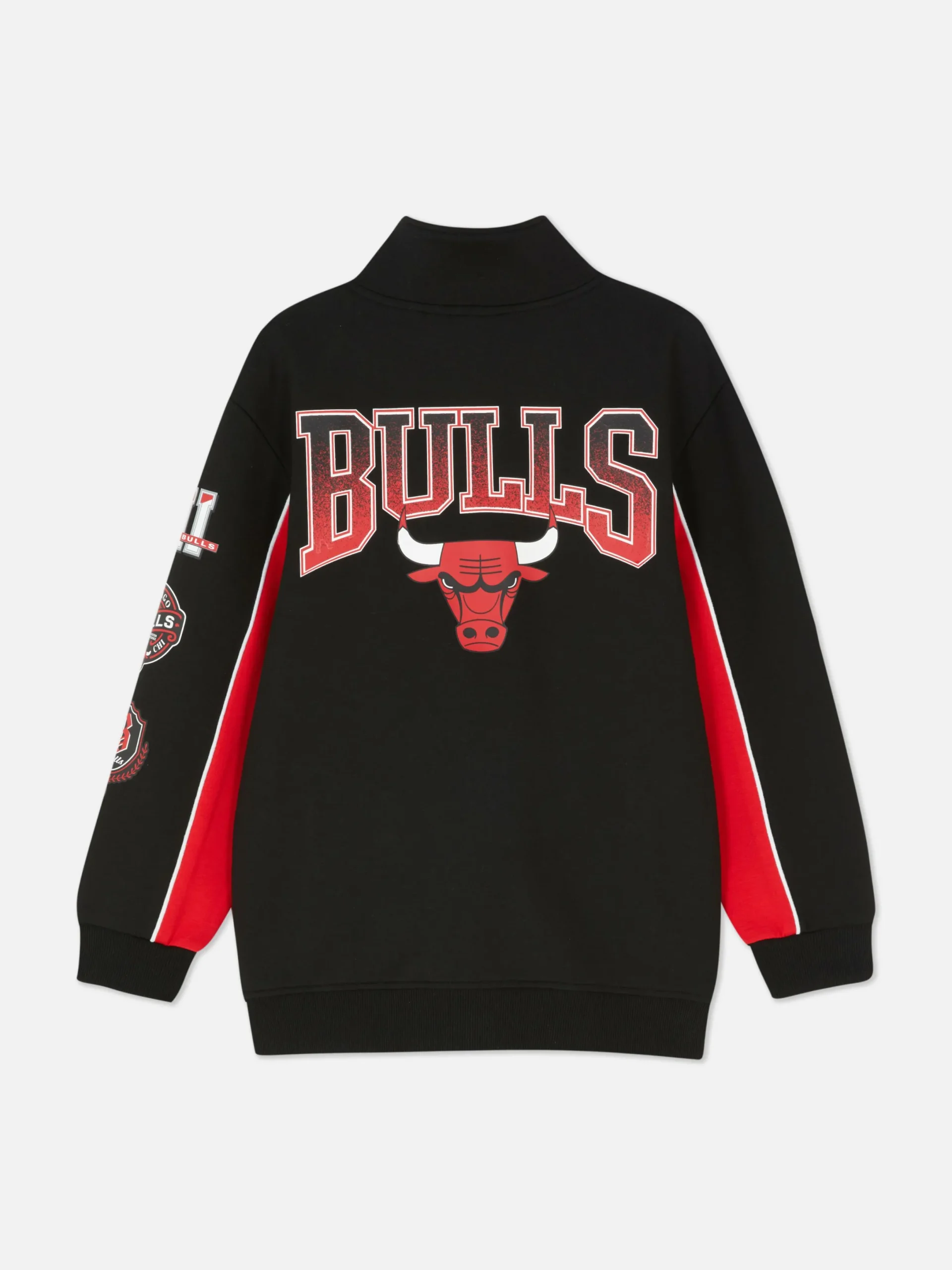 Hoodies Und Sweatshirts|Primark „NBA Chicago Bulls“ Jacke Mit Trichterkragen Rot