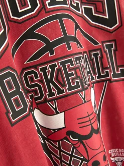 Tops Und T-Shirts|Primark „NBA Chicago Bulls“ T-Shirt Mit Grafik Rot