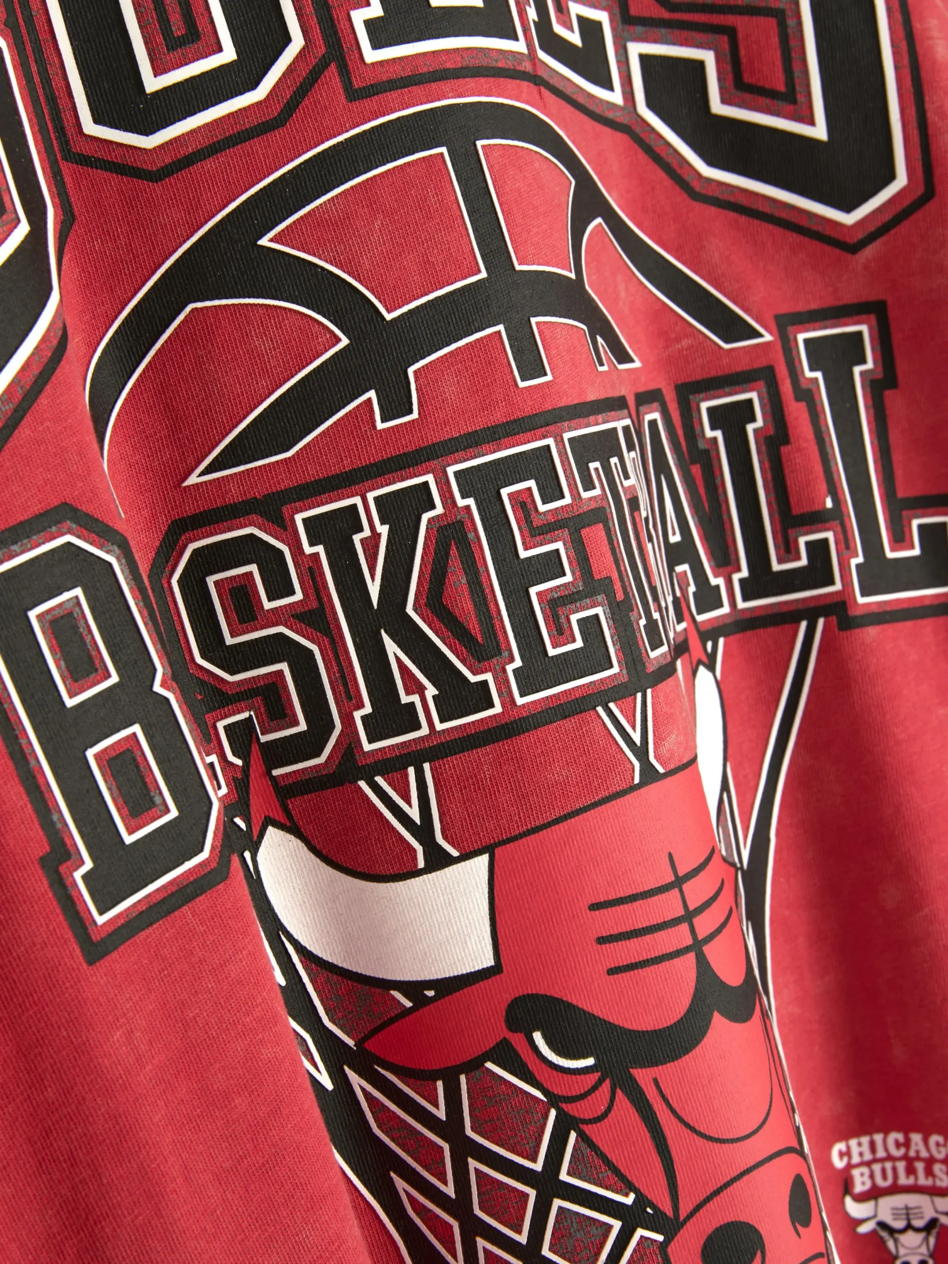 Tops Und T-Shirts|Primark „NBA Chicago Bulls“ T-Shirt Mit Grafik Rot