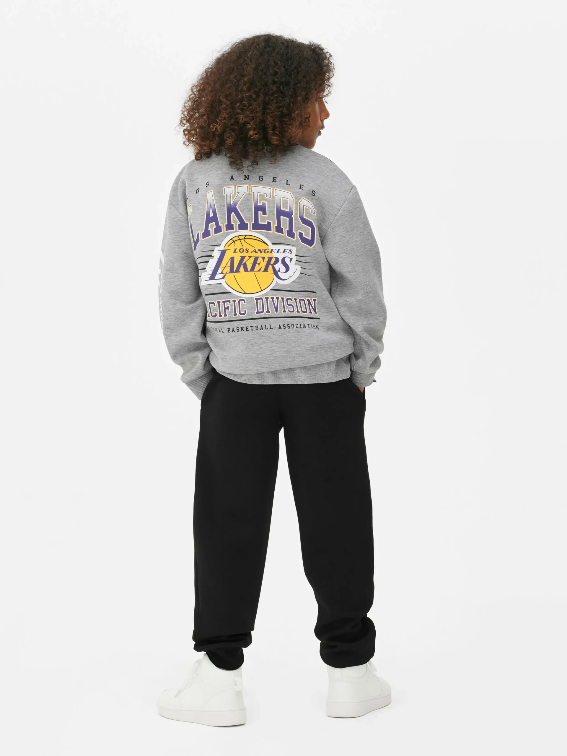 Hoodies Und Sweatshirts|Primark „NBA LA Lakers“ Sweatshirt Mit Reißverschluss Schwarz/Weiß