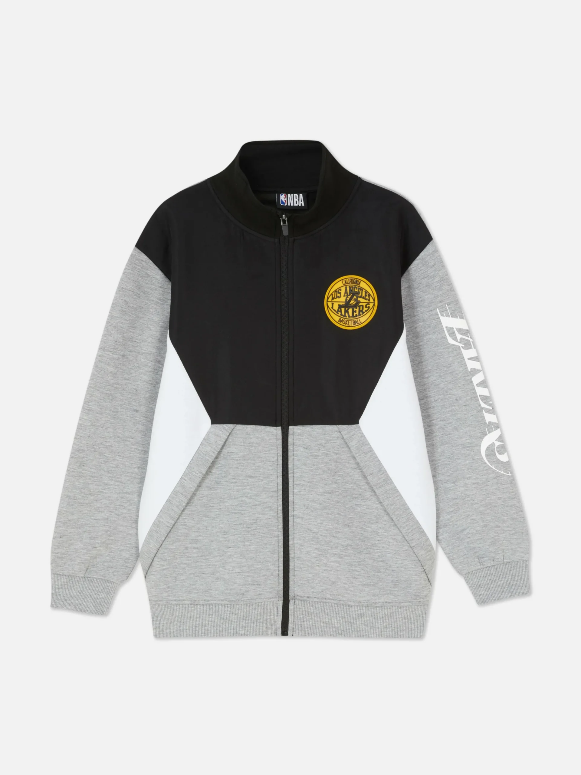 Hoodies Und Sweatshirts|Primark „NBA LA Lakers“ Sweatshirt Mit Reißverschluss Schwarz/Weiß