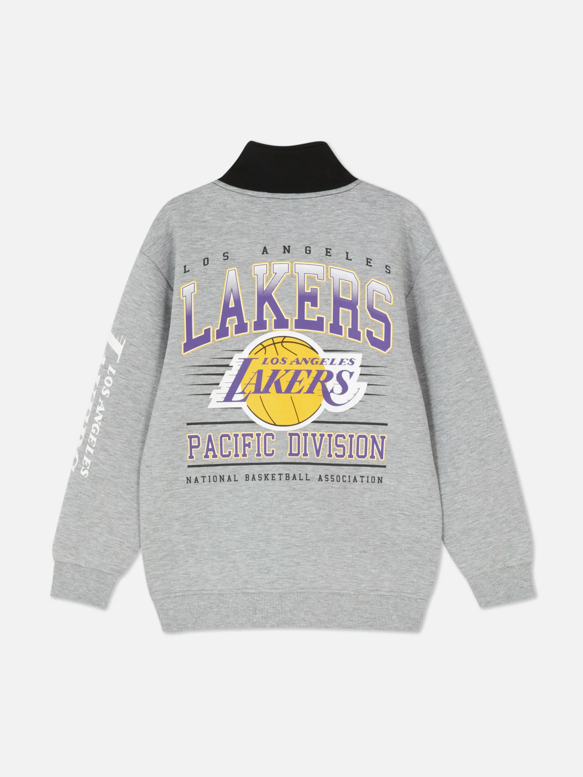 Hoodies Und Sweatshirts|Primark „NBA LA Lakers“ Sweatshirt Mit Reißverschluss Schwarz/Weiß