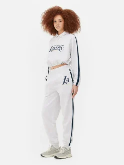 Loungewear|Primark „NBA Los Angeles Lakers“ Jogginghose Mit Streifen Grau meliert