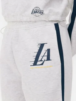 Loungewear|Primark „NBA Los Angeles Lakers“ Jogginghose Mit Streifen Grau meliert