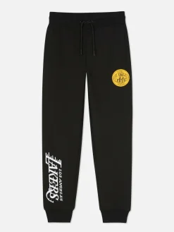 Jogginghosen|Primark „NBA Los Angeles Lakers“ Jogginghose Mit Kordelzug Schwarz
