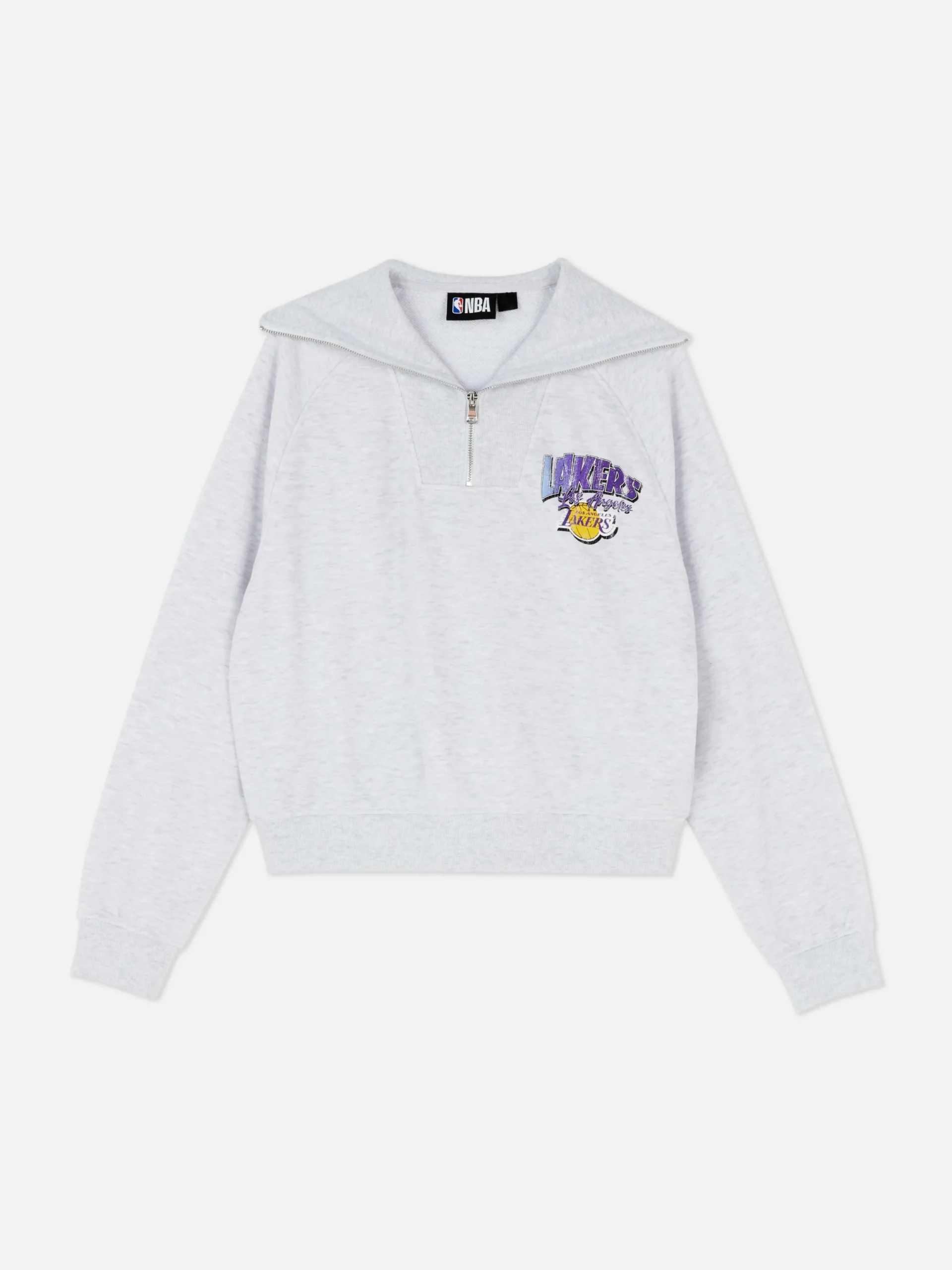 Hoodies Und Sweatshirts|Primark „NBA Los Angeles Lakers“ Sweatshirt Zum Kombinieren Grau