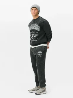 Jogginghosen|Primark „NFL Las Vegas Raiders“ Jogginghose Zum Kombinieren Anthrazitfarben