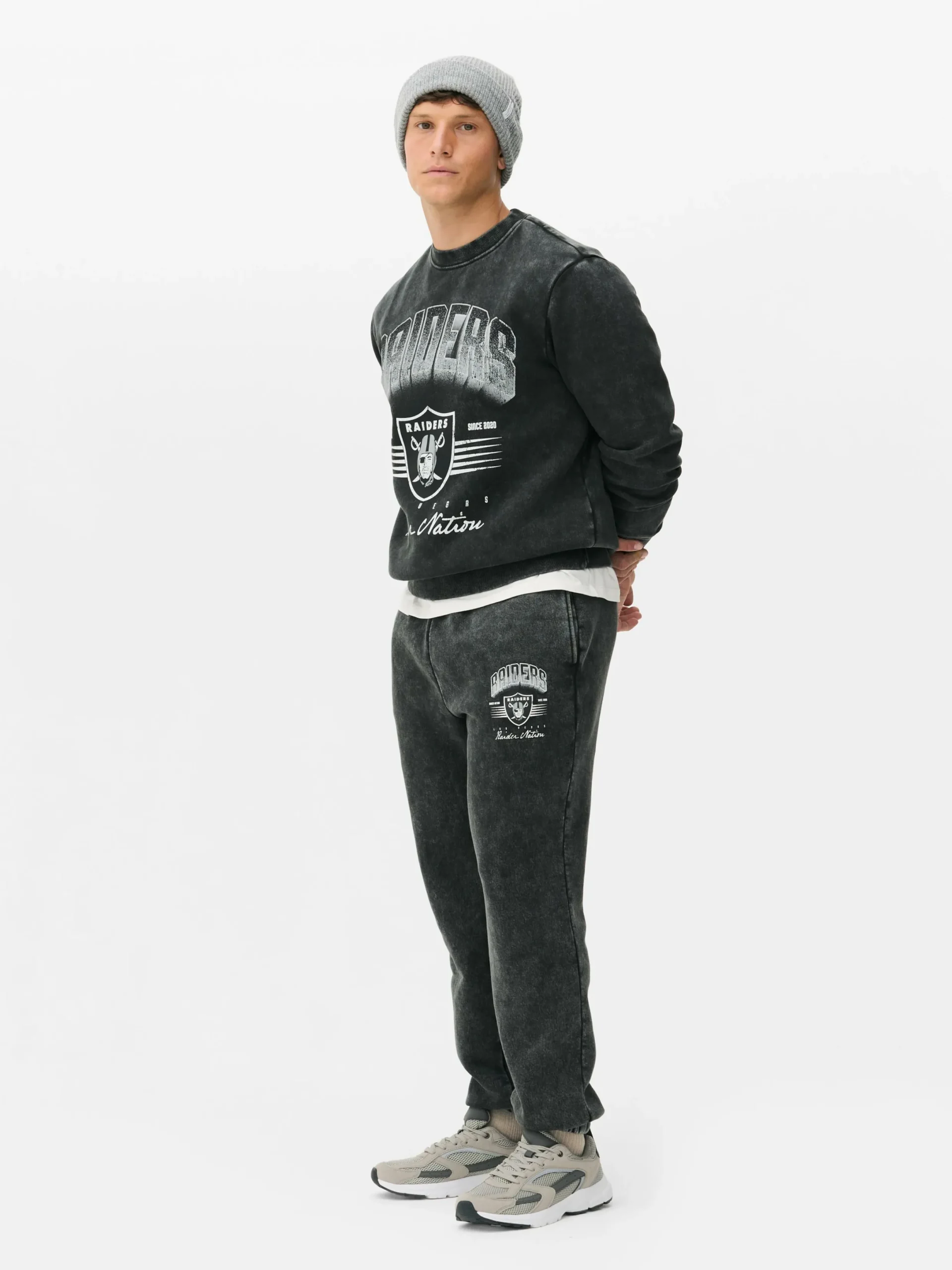 Jogginghosen|Primark „NFL Las Vegas Raiders“ Jogginghose Zum Kombinieren Anthrazitfarben