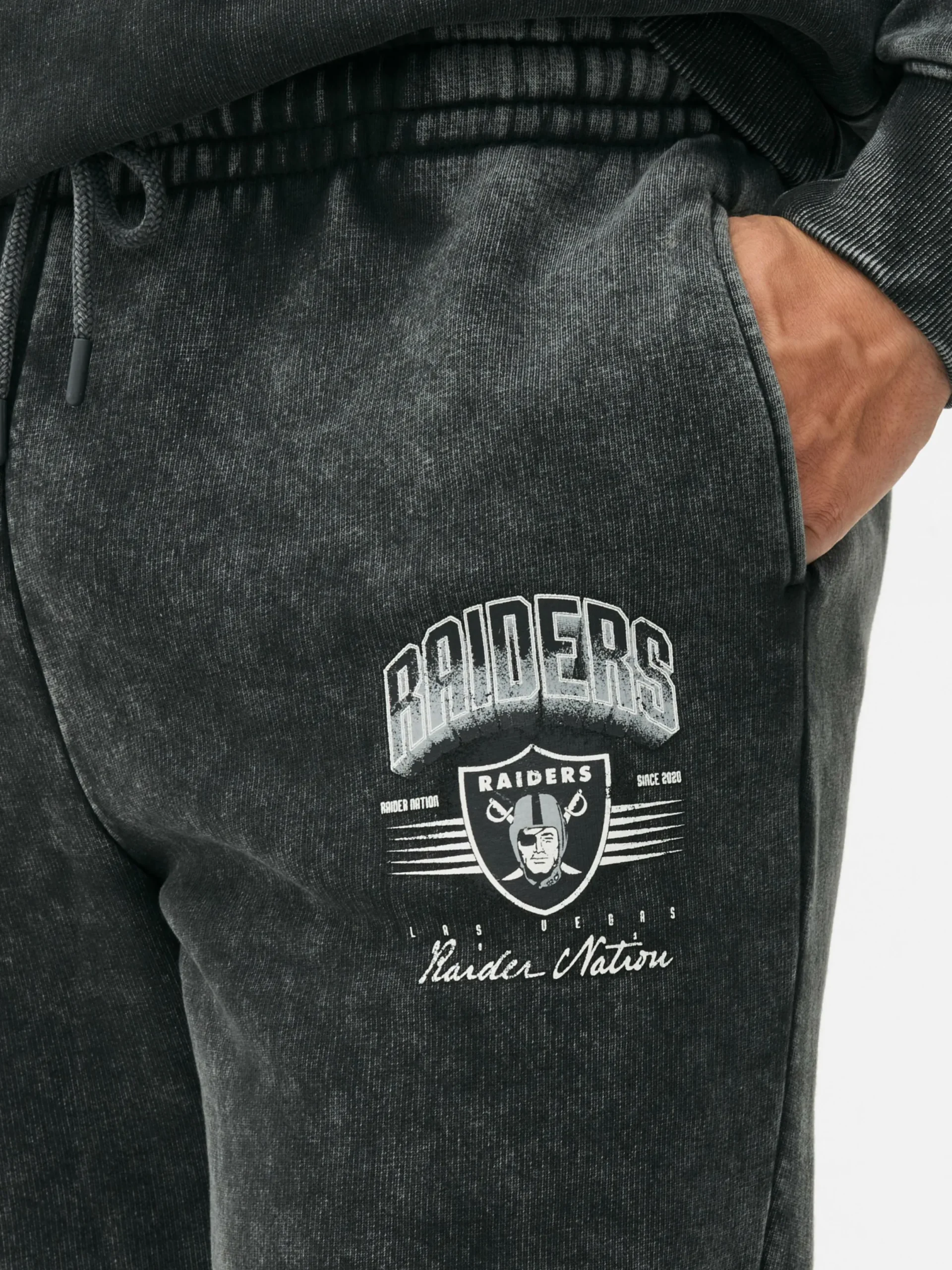 Jogginghosen|Primark „NFL Las Vegas Raiders“ Jogginghose Zum Kombinieren Anthrazitfarben