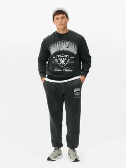 Grafik-T-Shirts Und -Sweatshirts|Hoodies Und Sweatshirts|Primark „NFL Las Vegas Raiders“ Sweatshirt Zum Kombinieren Anthrazitfarben