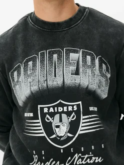 Grafik-T-Shirts Und -Sweatshirts|Hoodies Und Sweatshirts|Primark „NFL Las Vegas Raiders“ Sweatshirt Zum Kombinieren Anthrazitfarben