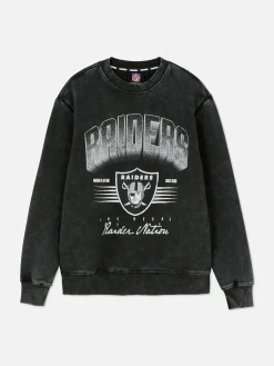 Grafik-T-Shirts Und -Sweatshirts|Hoodies Und Sweatshirts|Primark „NFL Las Vegas Raiders“ Sweatshirt Zum Kombinieren Anthrazitfarben