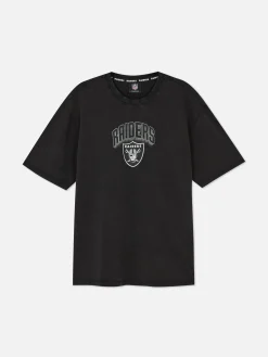 Grafik-T-Shirts Und -Sweatshirts|Tops Und T-Shirts|Primark „NFL Las Vegas Raiders“ T-Shirt Mit Grafik Anthrazitfarben