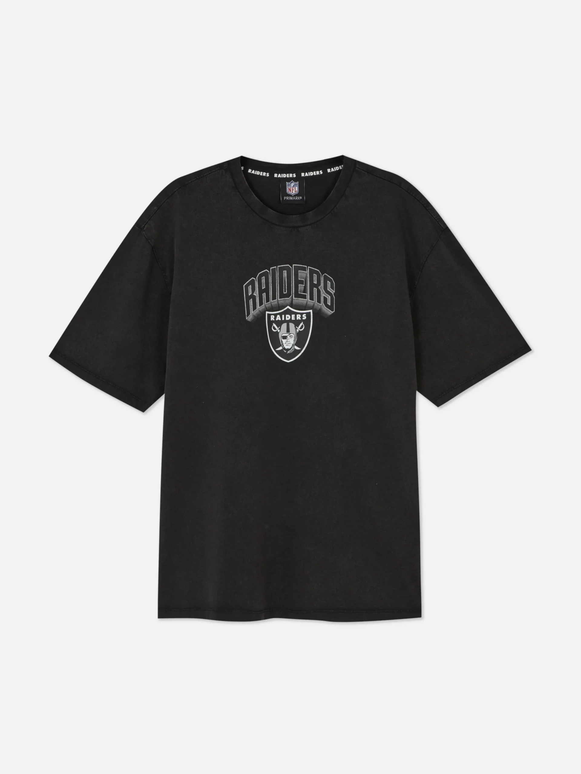 Grafik-T-Shirts Und -Sweatshirts|Tops Und T-Shirts|Primark „NFL Las Vegas Raiders“ T-Shirt Mit Grafik Anthrazitfarben