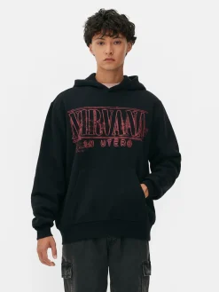 Grafik-T-Shirts Und -Sweatshirts|Hoodies Und Sweatshirts|Primark „Nirvana Albumcover“ Hoodie Schwarz