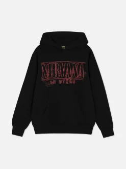 Grafik-T-Shirts Und -Sweatshirts|Hoodies Und Sweatshirts|Primark „Nirvana Albumcover“ Hoodie Schwarz