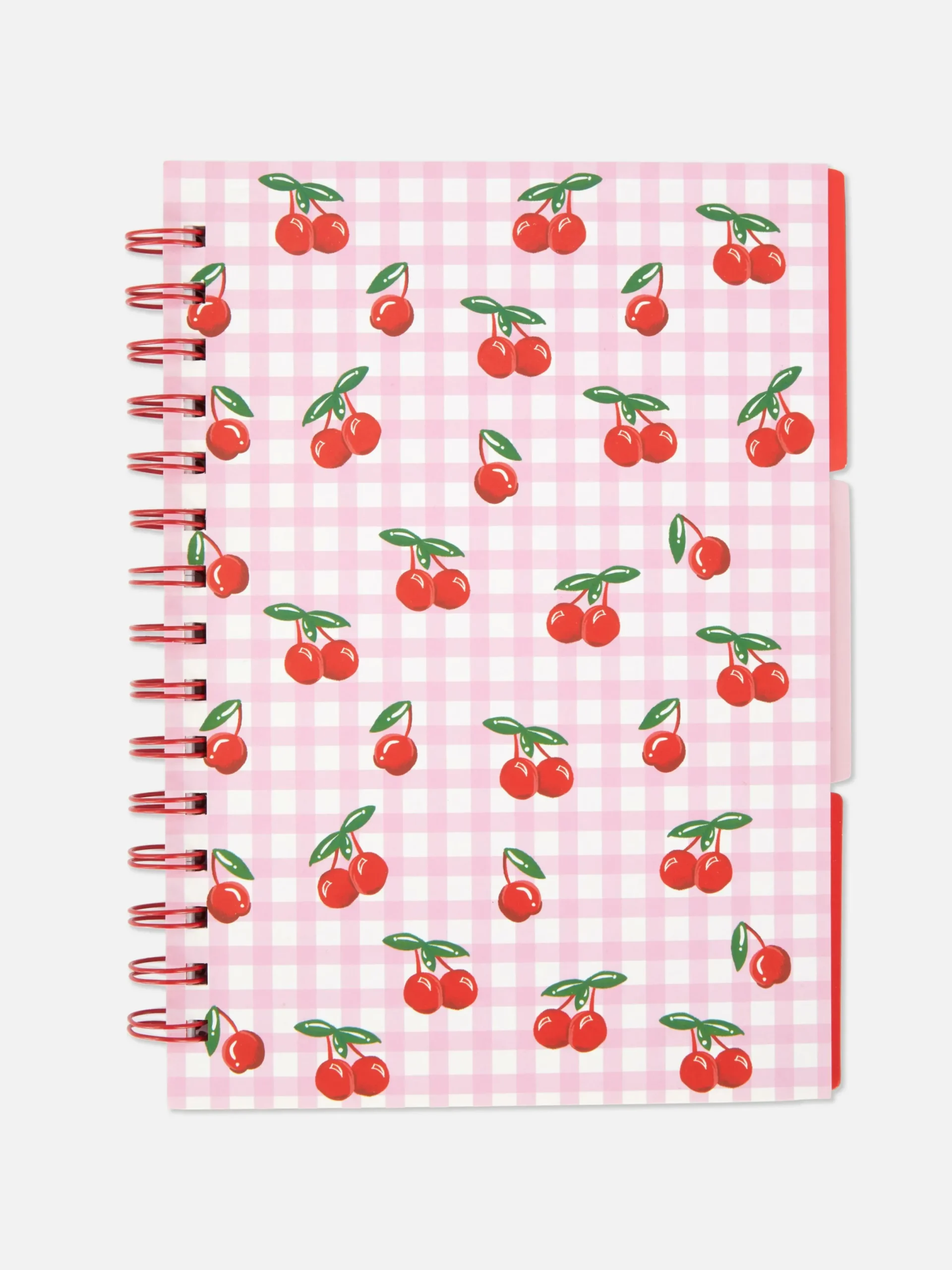 Notizbücher|Primark Notizbuch Kirschmotiv, A5 Rosa