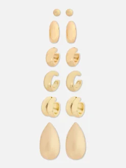 Schmuck|Primark Ohrklemmen, 6er-Pack Gelb