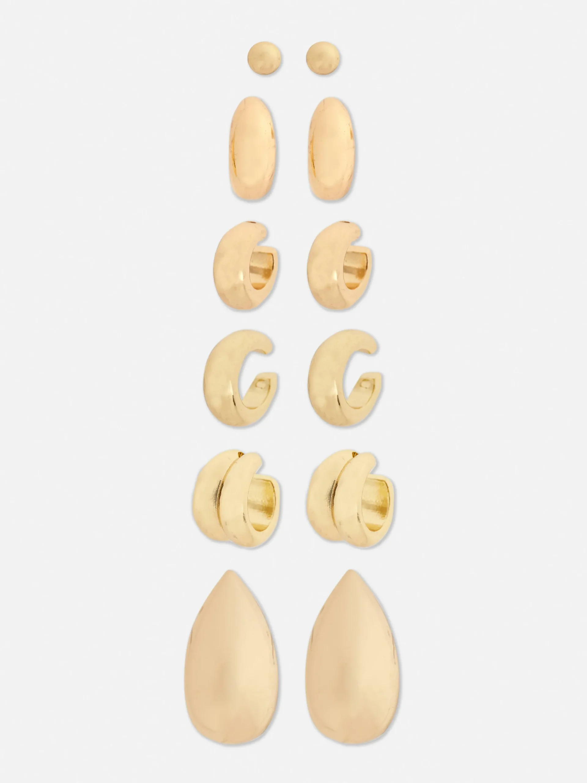 Schmuck|Primark Ohrklemmen, 6er-Pack Gelb