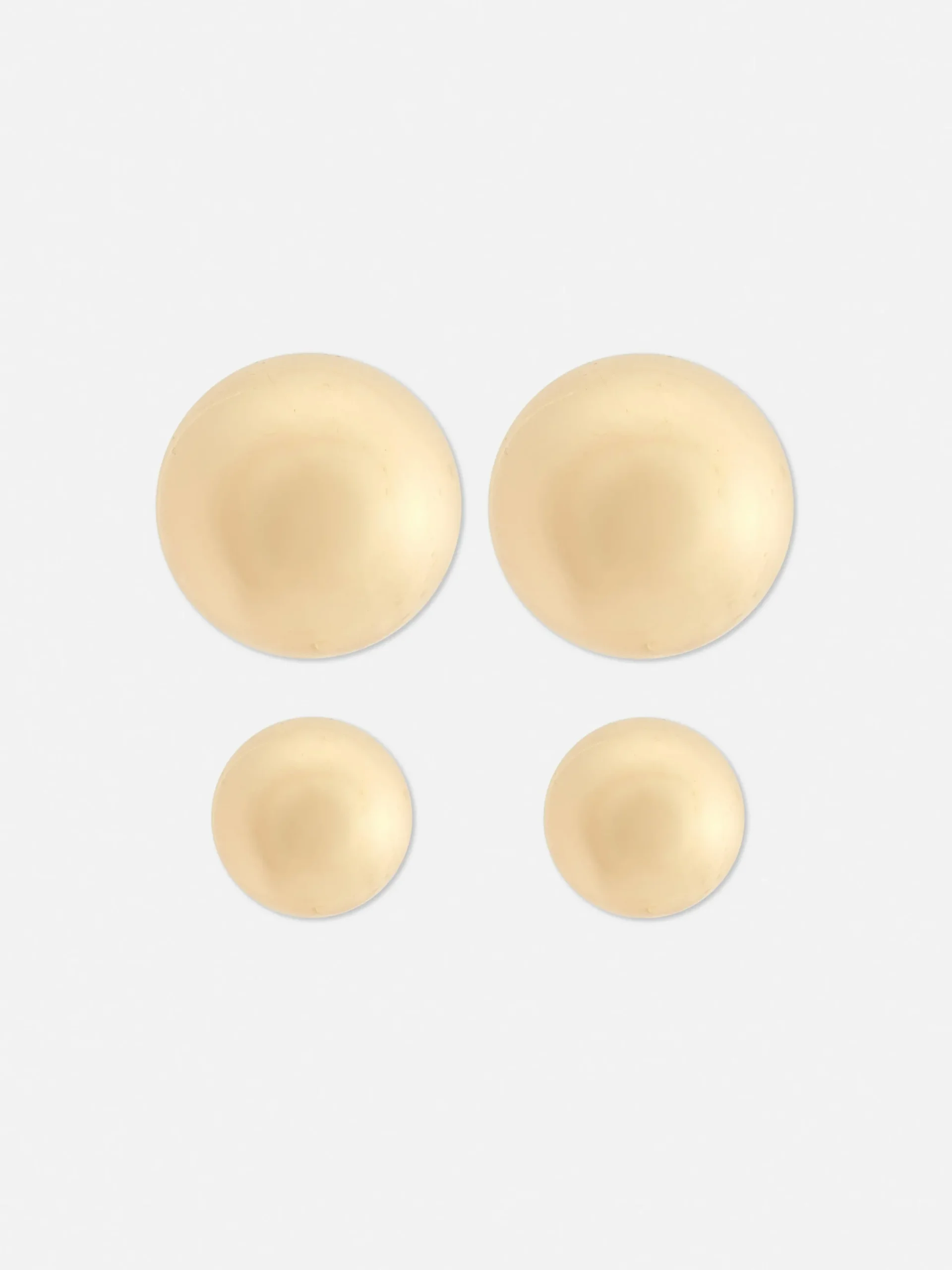 Schmuck|Primark Ohrstecker Im Kugeldesign, 2er-Pack Gelb