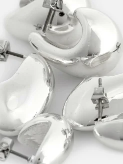 Schmuck|Primark Opulente „The Edit“ Hängeohrringe, 3-er-Pack Weiß