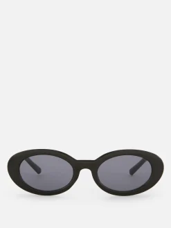 Sonnenbrillen|Primark Ovale Sonnenbrille Schwarz
