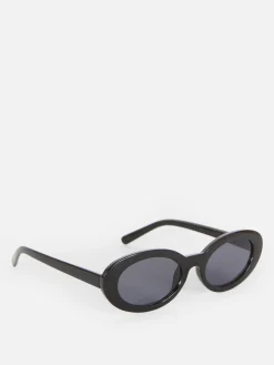 Sonnenbrillen|Primark Ovale Sonnenbrille Schwarz