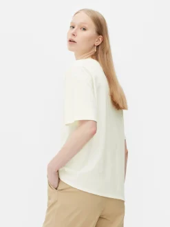 Tops Und T-Shirts|Primark Oversize Essential-T-Shirt Weiß