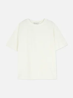 Tops Und T-Shirts|Primark Oversize Essential-T-Shirt Weiß