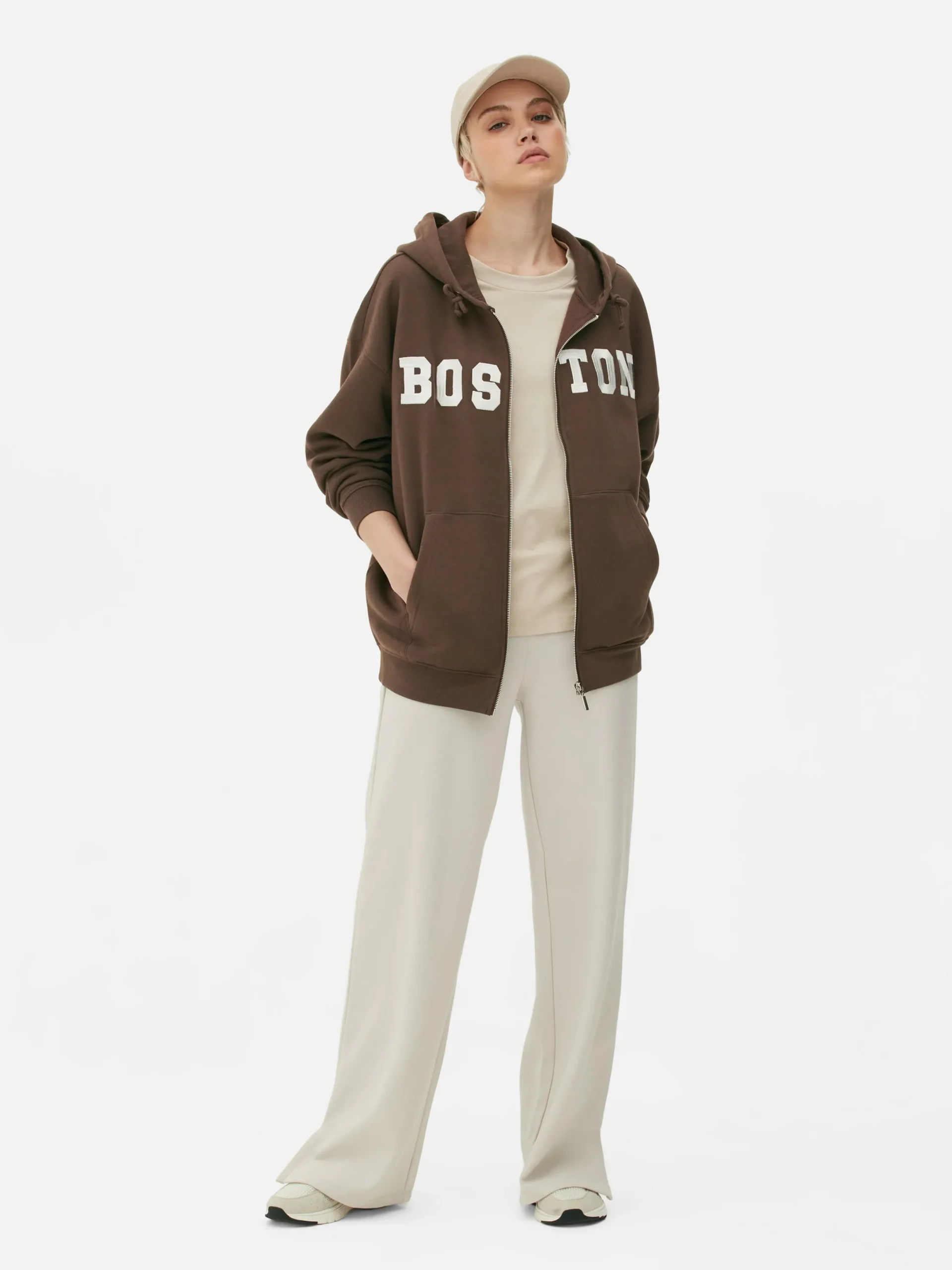 Hoodies Und Sweatshirts|Primark Oversize-Kapuzenpullover Mit Reißverschluss Braun