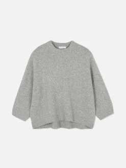 Pullover Und Cardigans|Primark Oversize-Pullover Mit Rundhalsausschnitt Hellgrau