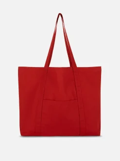 Taschen Und Portemonnaies|Primark Oversize-Tragetasche Aus Canvas Rot