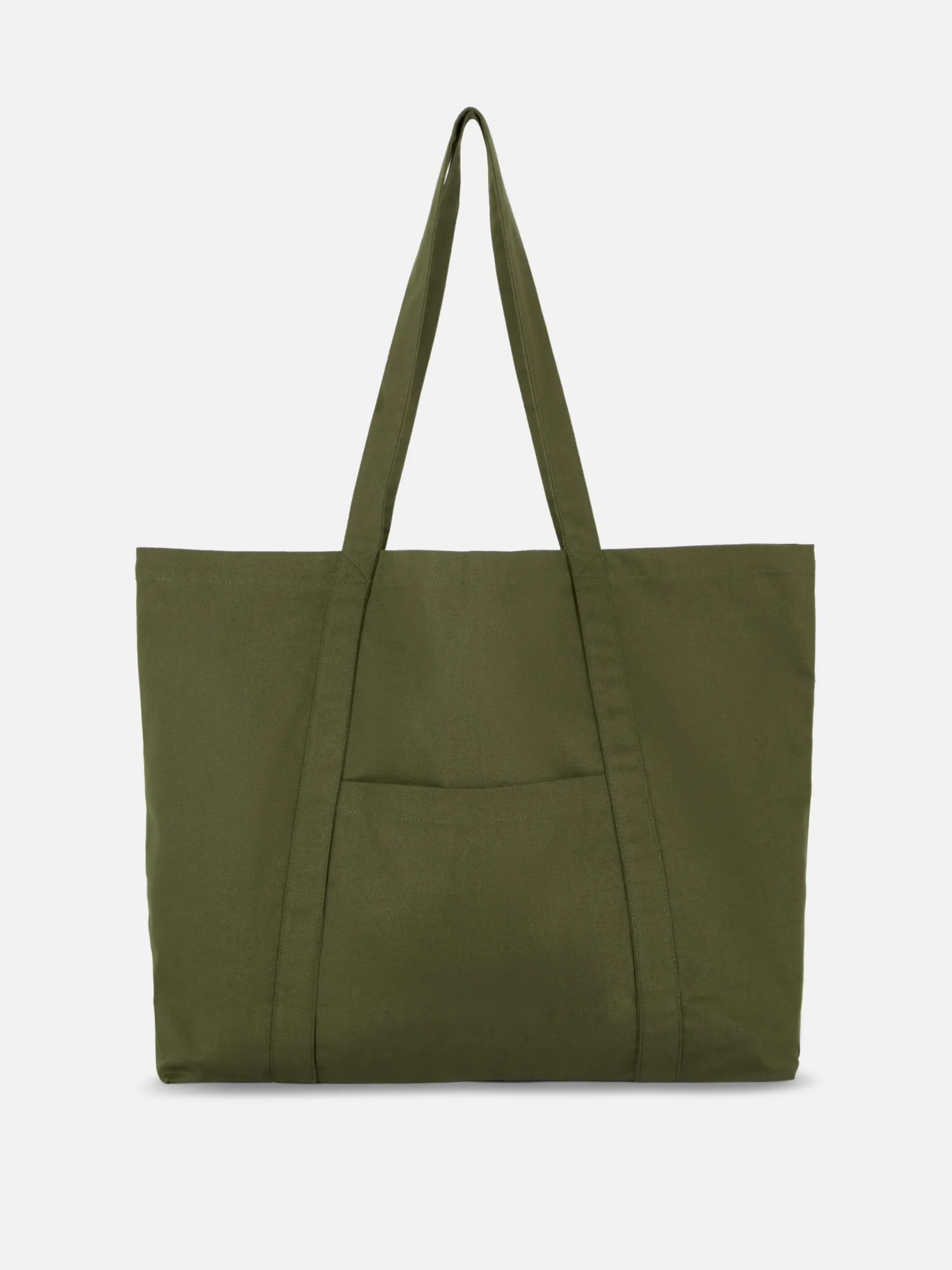 Taschen Und Portemonnaies|Primark Oversize-Tragetasche Aus Canvas Khakifarben