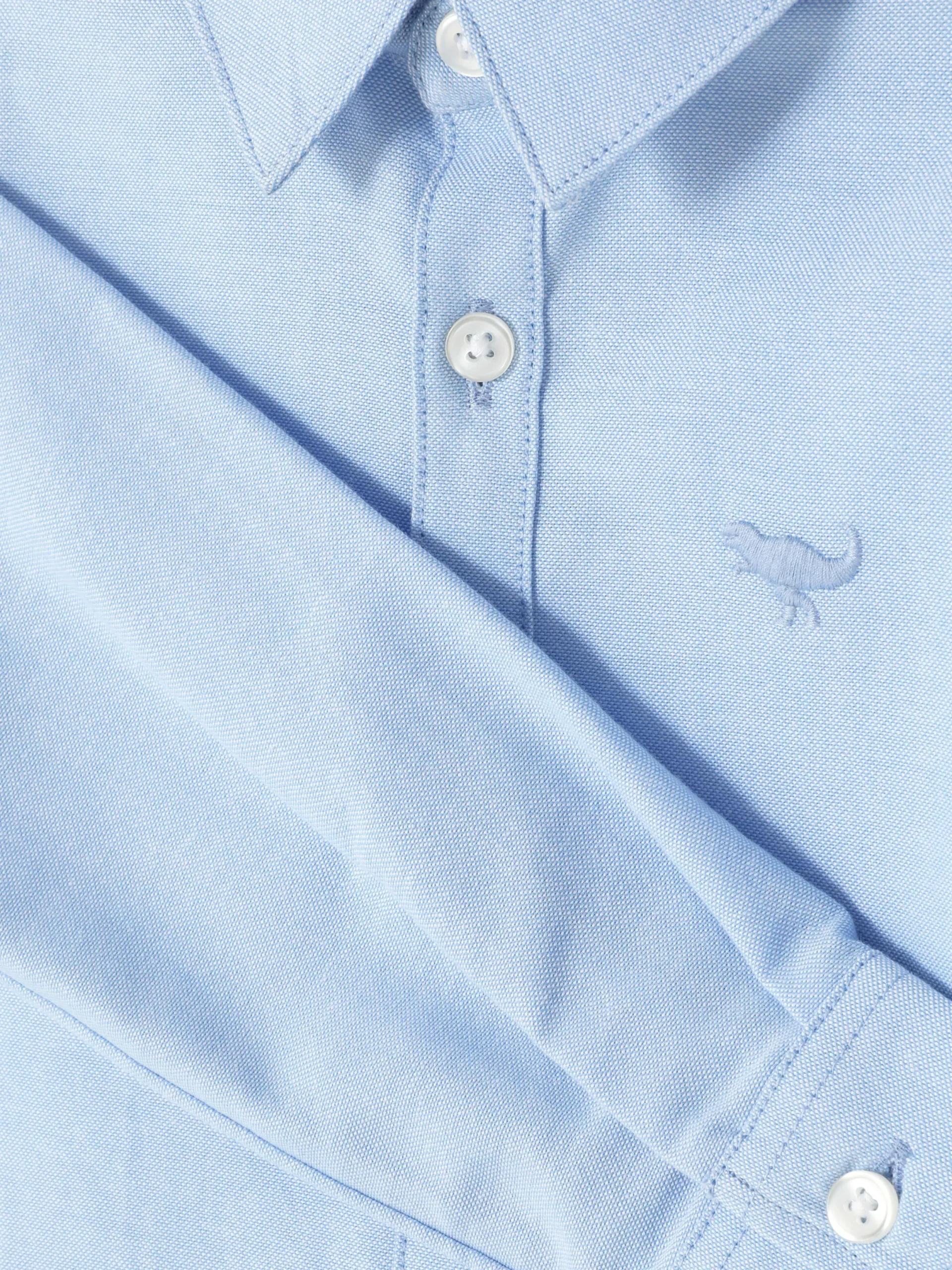 Tops Und T-Shirts|Primark Oxford-Hemd Mit Knopfleiste Blau