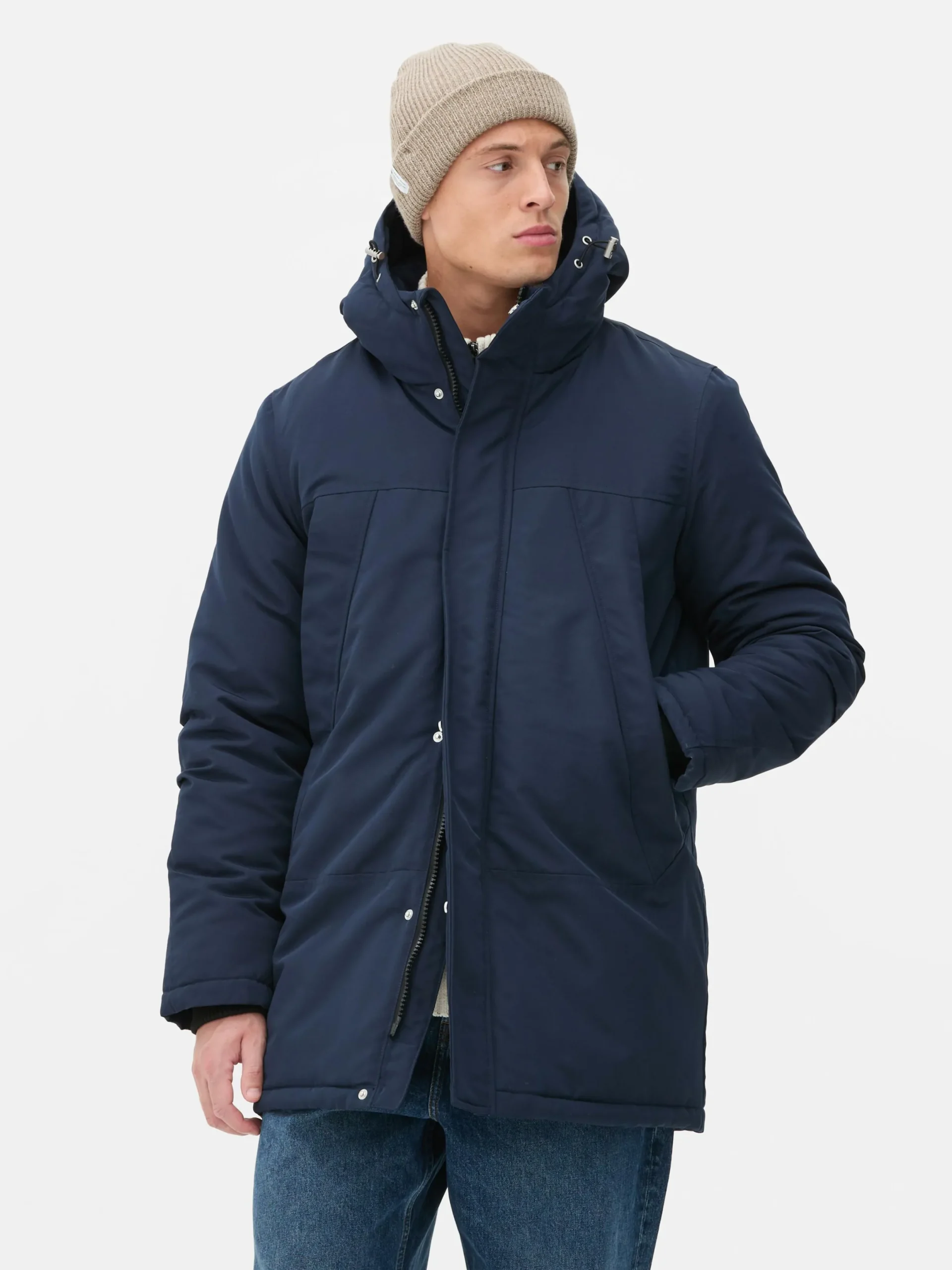 Jacken Und Mäntel|Primark Parka Mit Kapuze Marineblau