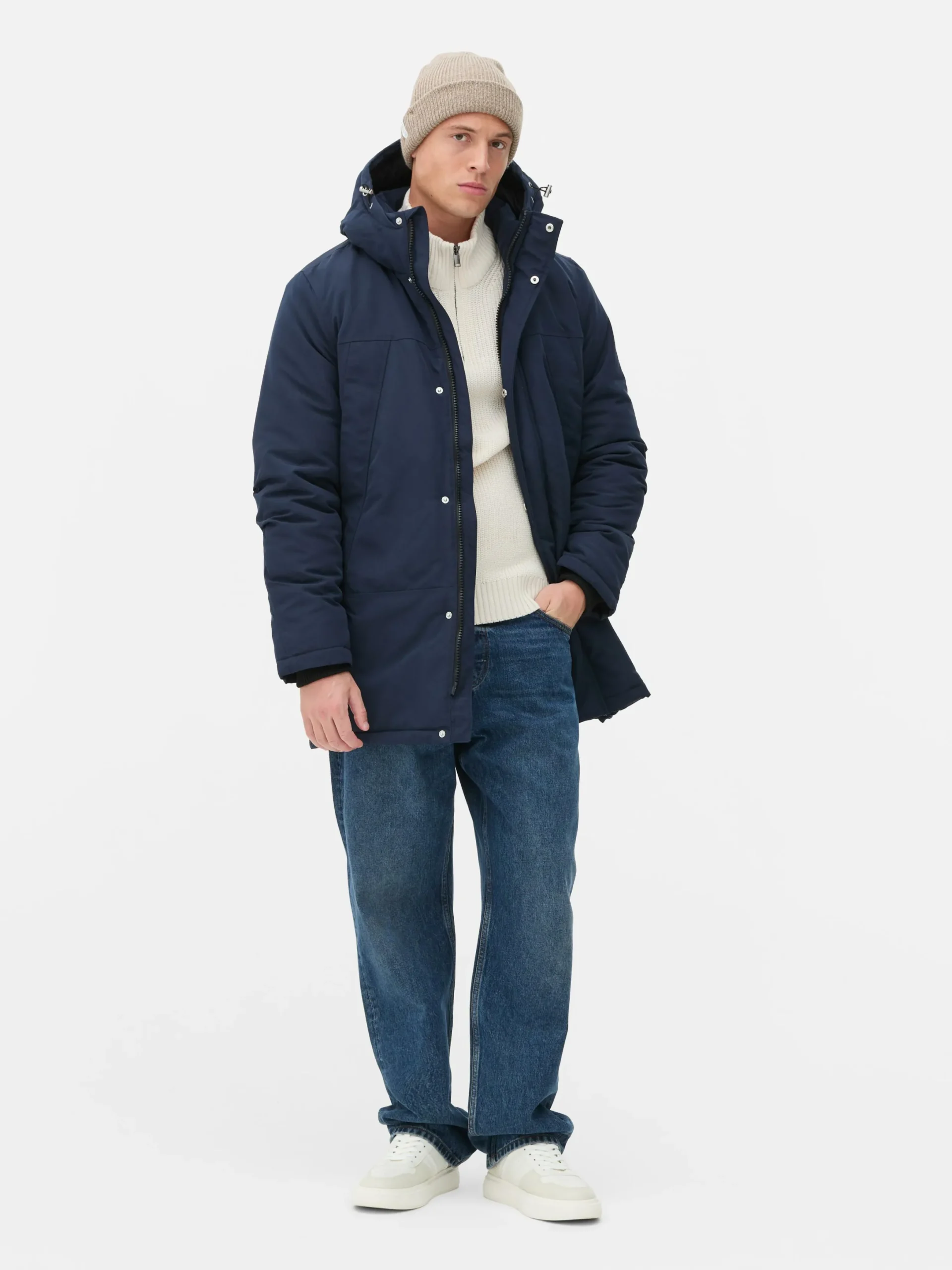 Jacken Und Mäntel|Primark Parka Mit Kapuze Marineblau